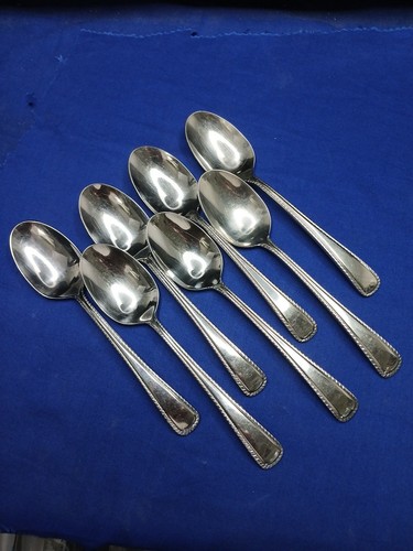 Ashcroft oval soup spoons - 7,